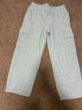 Aritzia Light Gray Cargo Sweatpants